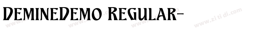 DemineDemo Regular字体转换